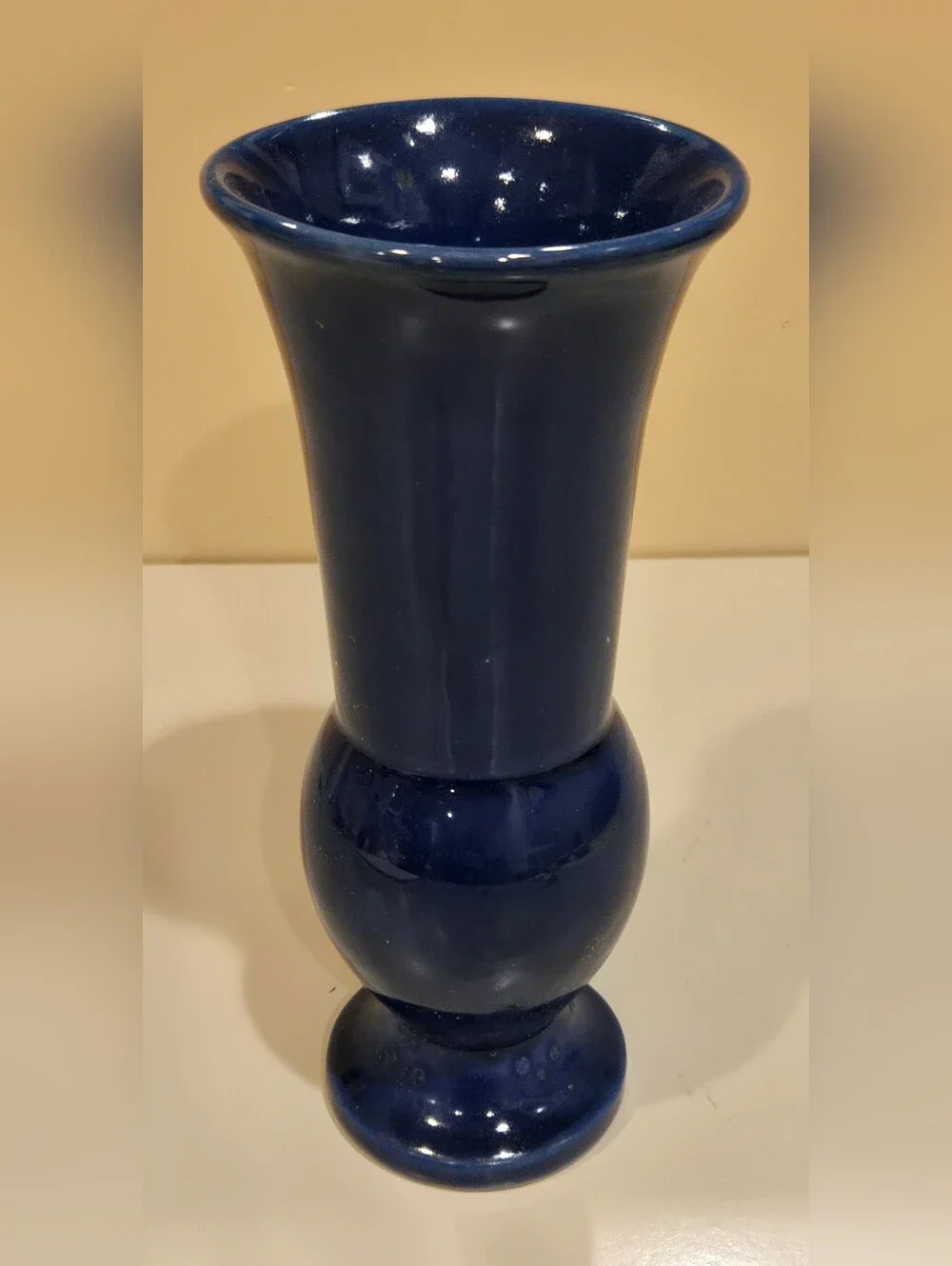 Vintage Galloway Deep Blue Ceramic Decorative Vase - Elegant Home Accent